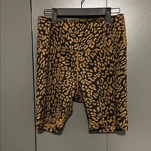 Leopard Print Bike Shorts